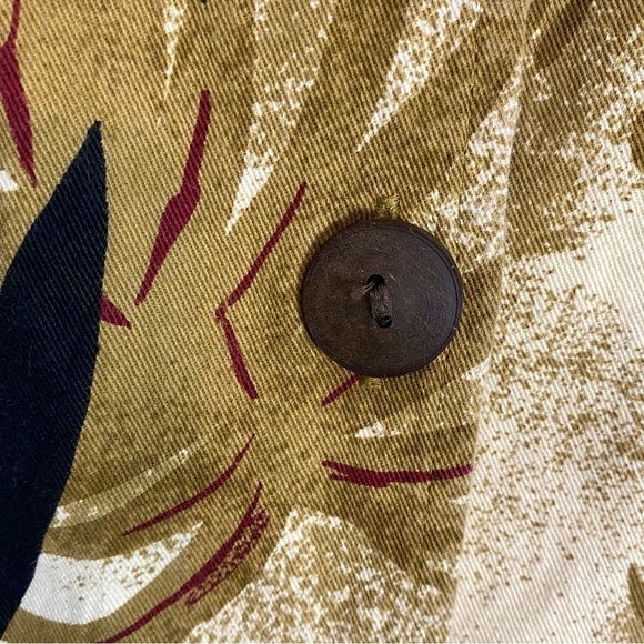 Life Style Shirt / Jacket Sz 2X Floral Jungle Heavy Denim Cotton - Picture 5 of 11